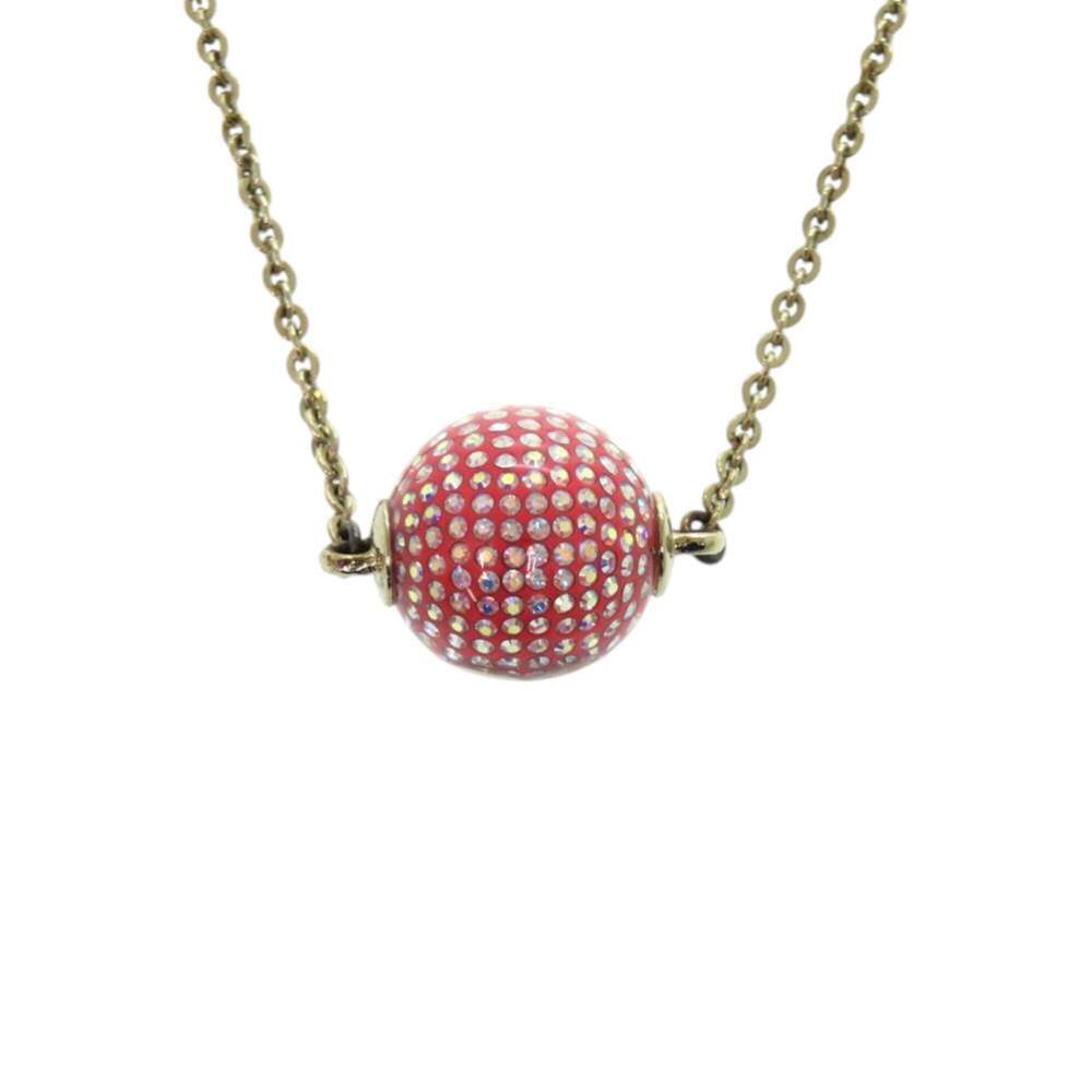 CHANEL Authentic Red Logo Necklace - Picture 2 of 8